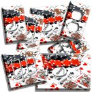 CASINO GAME POKER DEALER CHIPS CARDS LIGHT SWITCH OUTLET PLATES MAN CAVE DECOR