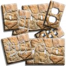 RUSTIC STONE BRICK ROCK WALL STYLE LIGHT SWITCH OUTLET PLATE MAN CAVE ROOM DECOR RUSTIC STONE BRICK ROCK WALL STYLE LIGHT SWITCH OUTLET PLATE MAN CAVE ROOM DECOR