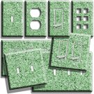 PALE GREEN GRANITE STYLE LIGHT SWITCH OUTLET WALL PLATES KITCHEN BATHROOM DECOR