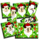 MICKEY MOUSE SANTA CLAUS CHRISTMAS NEW YEAR LIGHT SWITCH OUTLET WALL PLATE DECOR
