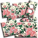 VINTAGE PINK FLOWERS VICTORIAN ERA LIGHT SWITCH OUTLET WALL PLATES FLORAL DECOR VINTAGE PINK FLOWERS VICTORIAN ERA LIGHT SWITCH OUTLET WALL PLATES FLORAL DECOR
