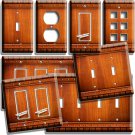 BROWN WOOD PLANKS NAILS STYLE LIGHT SWITCH OUTLET WALL PLATE COUNTRY HOME DECOR
