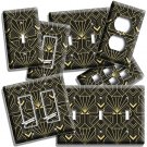 ART DECO RETRO 20'S GEOMETRIC PATTERN LIGHT SWITCH OUTLET WALL PLATES ROOM DECOR