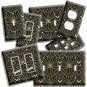ART DECO RETRO 20'S GEOMETRIC PATTERN LIGHT SWITCH OUTLET WALL PLATES ROOM DECOR