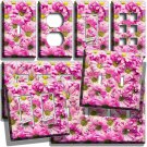 SWEET PINK DAISIES WILD FLOWERS LIGHT SWITCH OUTLET WALL PLATE ROOM FLORAL DECOR SWEET PINK DAISIES WILD FLOWERS LIGHT SWITCH OUTLET WALL PLATE ROOM FLORAL DECOR