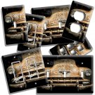 AMERICAN RETRO RUSTED CAR LIGHT SWITCH OUTLET WALL PLATES GARAGE AUTO SHOP DECOR AMERICAN RETRO RUSTED CAR LIGHT SWITCH OUTLET WALL PLATES GARAGE AUTO SHOP DECOR