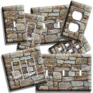 RUSTIC STONE BRICK STYLE LIGHT SWITCH OUTLET WALL PLATE MAN CAVE ROOM HOME DECOR RUSTIC STONE BRICK STYLE LIGHT SWITCH OUTLET WALL PLATE MAN CAVE ROOM HOME DECOR