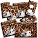 ESPRESSO COFFEE BEANS HOUSE CAFE LIGHT SWITCH OUTLET WALL PLATES KITCHEN DECOR