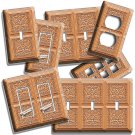 COPPER TILES BRONZE STYLE IRISH CELTIC KNOT WALL LIGHT SWITCH OUTLET PLATE DECOR