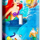 ARIEL THE LITTLE MERMAID DISNEY PRINCESS LIGHT SWITCH COVER WALL PLATE GIRLS ROOM ART DECOR