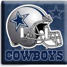 DALLAS COWBOYS FOOTBALL TEAM LOGO DOUBLE LIGHT SWITCH WALL PLATES ROOM ART DECOR