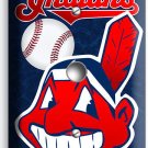 CLEVELAND INDIANS BASEBALL DIMMER / CABLE WALL PLATES MAN CAVE TV ROOM ART DECOR CLEVELAND INDIANS BASEBALL DIMMER / CABLE WALL PLATES MAN CAVE TV ROOM ART DECOR