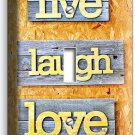 LIVE LAUGH LOVE RUSTIC WOODEN DESIGN SINGLE LIGHT SWITCH WALL PLATE HOME DECOR LIVE LAUGH LOVE RUSTIC WOODEN DESIGN SINGLE LIGHT SWITCH WALL PLATE HOME DECOR