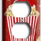 POPCORN TV ROOM HOME MOVIE THEATER CINEMA VINTAGE RUSTIC OUTLET ART WALL PLATES