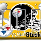 PITTSBURGH STEELERS FOOTBALL TEAM LOGO 3 GFI LIGHT SWITCH WALL PLATE SPORT DECOR PITTSBURGH STEELERS FOOTBALL TEAM LOGO 3 GFI LIGHT SWITCH WALL PLATE SPORT DECOR