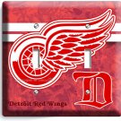 DETROIT RED WINGS HOCKEY TEAM 2G LIGHT SWITCH WALL PLATES SPORTS GAME ROOM DECOR DETROIT RED WINGS HOCKEY TEAM 2G LIGHT SWITCH WALL PLATES SPORTS GAME ROOM DECOR