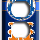 NEW YORK METS BASEBALL TEAM DUPLEX OUTLET WALL PLATE SPORT MAN CAVE GARAGE DECOR