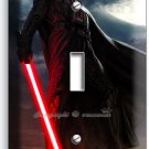 STAR WARS DARTH VADER RED SWORD DARK FORCE LIGHT SWITCH WALL PLATE BOYS ROOM ART