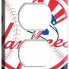 NEW YORK YANKEES BASEBALL TEAM  DUPLEX OUTLET WALL PLATE MAN CAVE HD SPORT DECOR