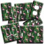 TROPICAL PINK FLAMINGO PATTERN LIGHT SWITCH OUTLET WALL PLATE HD ROOM HOME DECOR
