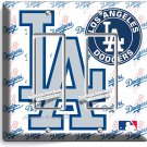 LOS ANGELES DODGERS LA BASEBALL TEAM 2GANG GFI LIGHT SWITCH PLATE MAN CAVE DECOR LOS ANGELES DODGERS LA BASEBALL TEAM 2GANG GFI LIGHT SWITCH PLATE MAN CAVE DECOR