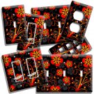 VIBRANT FLOWERS ON BLACK LIGHT SWITCH OUTLET WALL PLATE FLORAL ART HD ROOM DECOR VIBRANT FLOWERS ON BLACK LIGHT SWITCH OUTLET WALL PLATE FLORAL ART HD ROOM DECOR