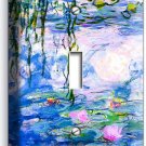 WATER LILIES CLAUDE MONET PAINTING 1 GANG LIGHT SWITCH WALL PLATE HOME ART DECOR WATER LILIES CLAUDE MONET PAINTING 1 GANG LIGHT SWITCH WALL PLATE HOME ART DECOR