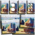 CLAUDE MONET HAYSTACKS END OF SUMMER PAINTING LIGHT SWITCH OUTLET WALL PLATE ART CLAUDE MONET HAYSTACKS END OF SUMMER PAINTING LIGHT SWITCH OUTLET WALL PLATE ART