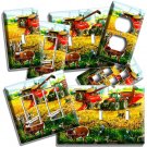 COUNTRY FARM HARVESTER COMBINE TRACTOR DEER LIGHT SWITCH OUTLET WALL PLATE DECOR