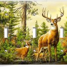WHITETAIL WILD DEER BUCK BIG ANTLERS 3G LIGHT SWITCH WALL PLATE HOME CABIN DECOR WHITETAIL WILD DEER BUCK BIG ANTLERS 3G LIGHT SWITCH WALL PLATE HOME CABIN DECOR