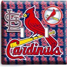 ST LOUIS CARDINALS BASEBALL TEAM 2G LIGHT SWITCH MAN CAVE GAME ROOM WALL PLATES ST LOUIS CARDINALS BASEBALL TEAM 2G LIGHT SWITCH MAN CAVE GAME ROOM WALL PLATES