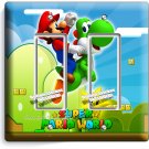 SUPER MARIO YOSHI 2GFI LIGHT SWITCH WALL PLATE VIDEO GAME NERD ROOM HD ART DECOR