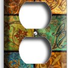 ITALIAN PATCHWORK TILES PRINT DUPLEX OUTLET WALL PLATE DINING ROOM KITCHEN DECOR ITALIAN PATCHWORK TILES PRINT DUPLEX OUTLET WALL PLATE DINING ROOM KITCHEN DECOR