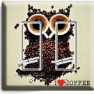 I LOVE HEART COFFEE BEANS OWL 2 GFI LIGHT SWITCH PLATE KITCHEN CAFE HD ART DECOR I LOVE HEART COFFEE BEANS OWL 2 GFI LIGHT SWITCH PLATE KITCHEN CAFE HD ART DECOR