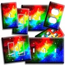 SPACE GALAXY STARS RAINBOW NEBULA LIGHT SWITCH OUTLET PLATE COSMIC HD ROOM DECOR SPACE GALAXY STARS RAINBOW NEBULA LIGHT SWITCH OUTLET PLATE COSMIC HD ROOM DECOR