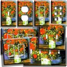 VAN GOGH RED POPPY FLOWERS IN VASE PAINTING LIGHT SWITCH OUTLET WALL PLATE DECOR VAN GOGH RED POPPY FLOWERS IN VASE PAINTING LIGHT SWITCH OUTLET WALL PLATE DECOR