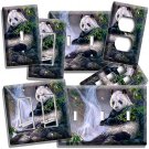 WILD PANDA BEAR BAMBOO WATERFALL NATURE LIGHT SWITCH OUTLET WALL PLATES ROOM ART WILD PANDA BEAR BAMBOO WATERFALL NATURE LIGHT SWITCH OUTLET WALL PLATES ROOM ART