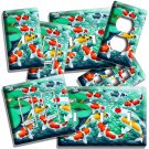 GOOD LUCK KOI FISH GREEN WATER POND LIGHT SWITCH OUTLET WALL PLATE ROOM HD DECOR GOOD LUCK KOI FISH GREEN WATER POND LIGHT SWITCH OUTLET WALL PLATE ROOM HD DECOR