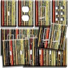 VINTAGE VINYL RECORDS LIGHT SWITCH OUTLET WALL PLATES MUSIC MELOMAN STUDIO DECOR VINTAGE VINYL RECORDS LIGHT SWITCH OUTLET WALL PLATES MUSIC MELOMAN STUDIO DECOR