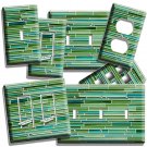 GREEN MOSAIC GLASS TILES STYLE LIGHT SWITCH OUTLET WALL PLATE BATHROOM ART DECOR GREEN MOSAIC GLASS TILES STYLE LIGHT SWITCH OUTLET WALL PLATE BATHROOM ART DECOR
