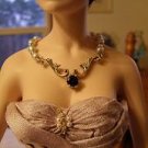 Victorian Blue Pearl  Doll Necklace