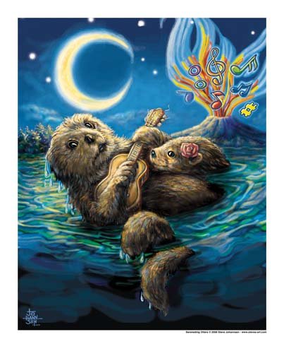 SERENADING RIVER OTTERS