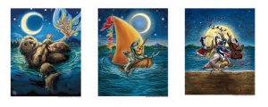 MUSICAL ANIMALS PRINTS SET of ALL 3