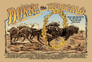 Donna the Buffalo Winter 2016 Tour Poster