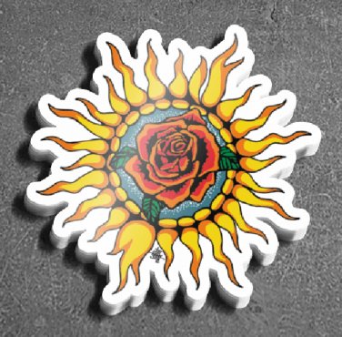 Sun Rose Sticker