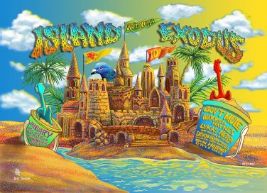Gov't Mule's Island Exodus 10. 3d Lenticular Poster