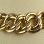 Luxurious 14K Gold Curb Link Estate Necklace 17" Italy
