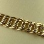 Luxurious 14K Gold Curb Link Estate Necklace 17" Italy