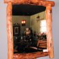 Handcrafted Black Locust Log Mirror