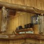 Handcrafted Black Locust Log Mirror
